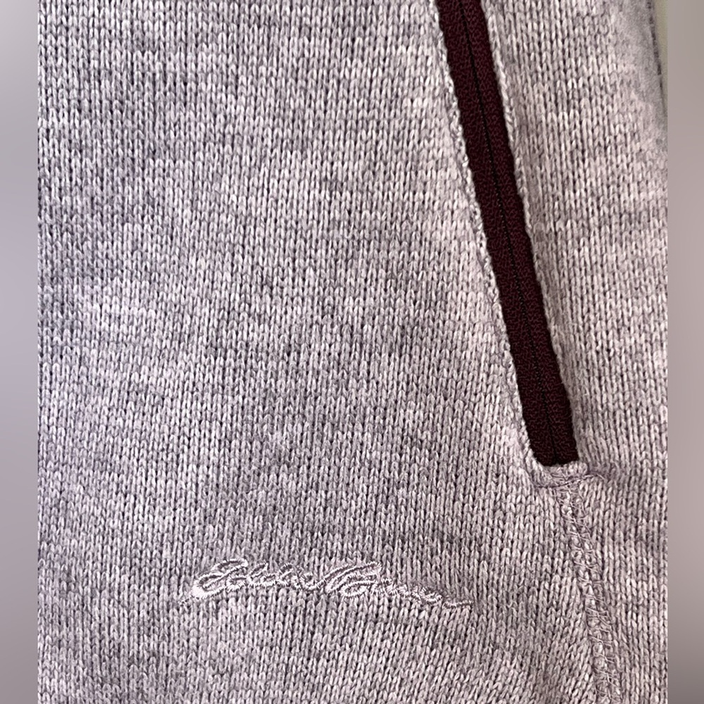 Eddie Bauer Lavender Knit Full Zip Mock Neck Jacket Sweater Women's Size Smalll - Picture 8 of 12